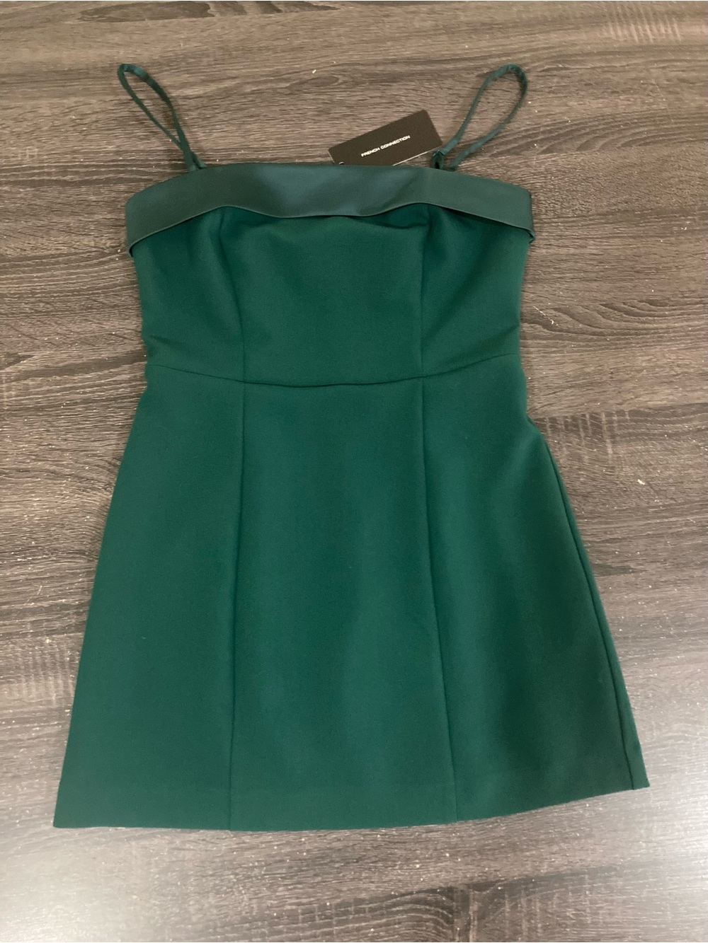 French Connection Azra Twill Fold-over Mini Dress